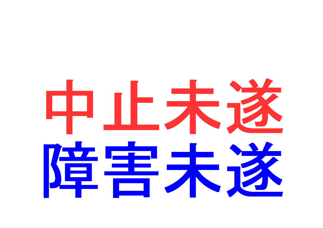 刑法】未遂犯とは？ ～「犯罪の成立過程（決意→実行の着手→実行の終了→結果の発生）」「既遂と未遂の違い」「中止未遂」「障害未遂 」を判例などで解説～｜社会人のスマホ学習ブログ